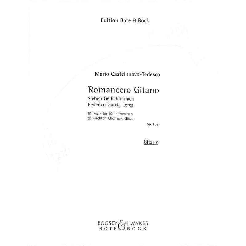 Titelbild für BOTE 2236 - ROMANCERO GITANO OP 152 - GIT G