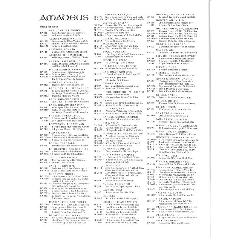 Notenbild für BP 444 - 4 SONATEN BWV 1030 - 1035