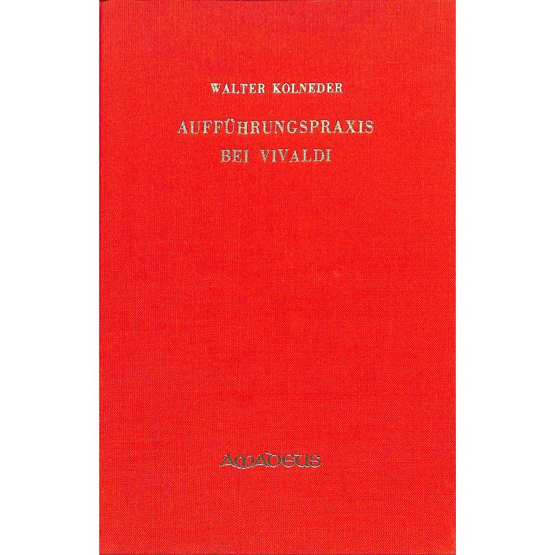 Titelbild für BP 564 - AUFFUEHRUNGSPRAXIS BEI VIVALDI