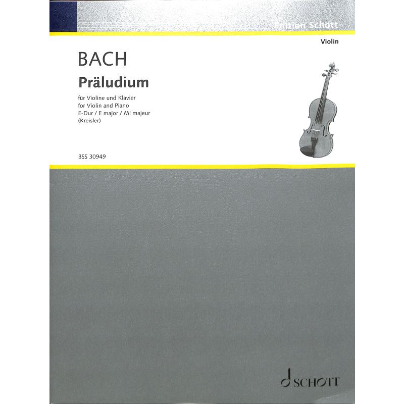 Titelbild für BSS 30949 - PRAELUDIUM E-DUR BWV 1006