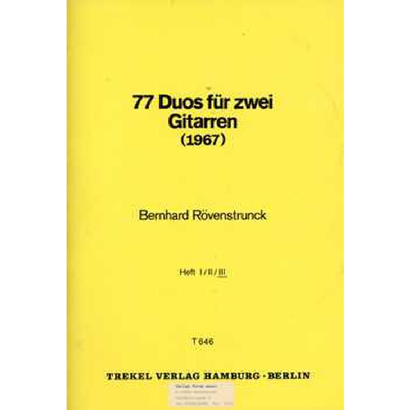 Titelbild für TREKEL -T646-3 - 77 Duos 3