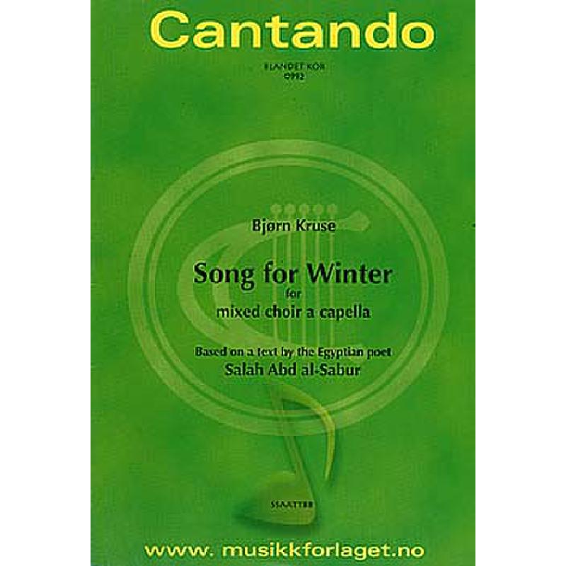 Titelbild für CANTANDO -C0992 - SONG FOR WINTER