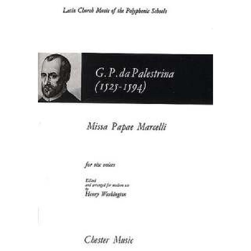 Titelbild für CH 08836 - MISSA PAPAE MARCELLI