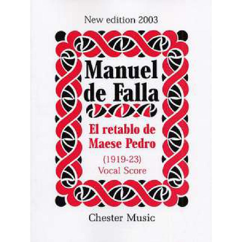 Titelbild für CH 64504 - EL RETABLO DE MAESE PEDRO