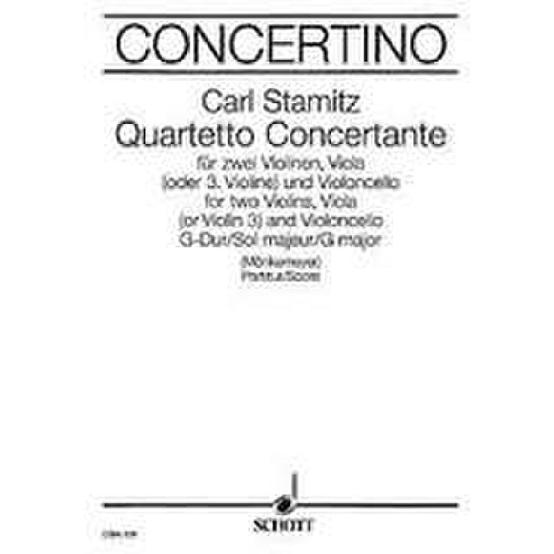 Titelbild für CON 139 - QUARTETTO CONCERTANTE G-DUR