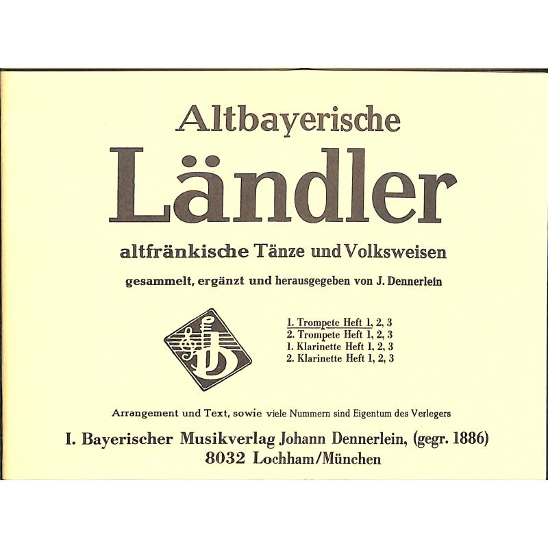 Titelbild für DENN 1609 - ALTBAYRISCHE LAENDLER 1