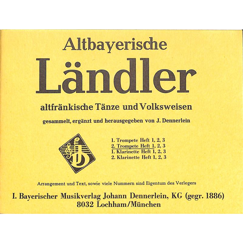 Titelbild für DENN 1610 - ALTBAYRISCHE LAENDLER 1