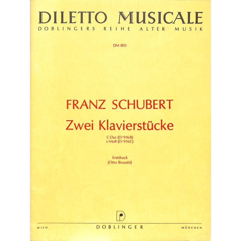 Titelbild für DM 805 - 2 KLAVIERSTUECKE C-DUR C-MOLL