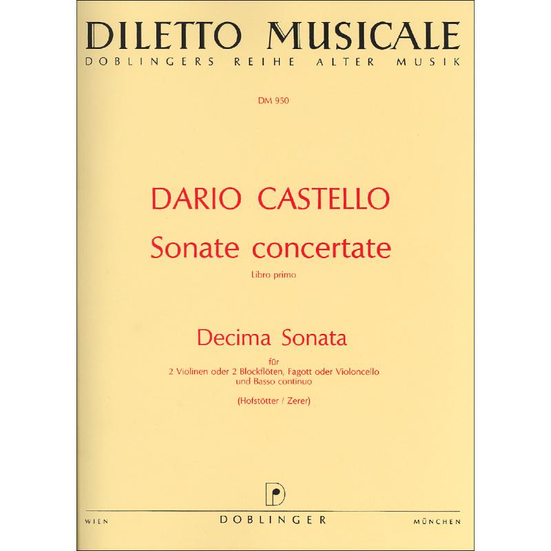 Titelbild für DM 950 - SONATA DECIMA (10) A-MOLL