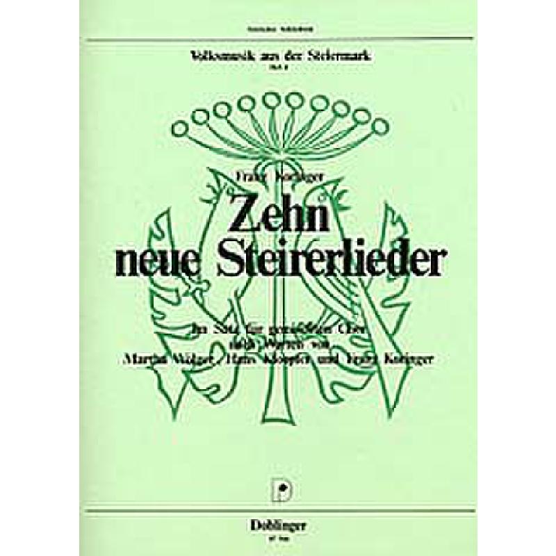 Titelbild für DO 07566 - 10 NEUE STEIRERLIEDER