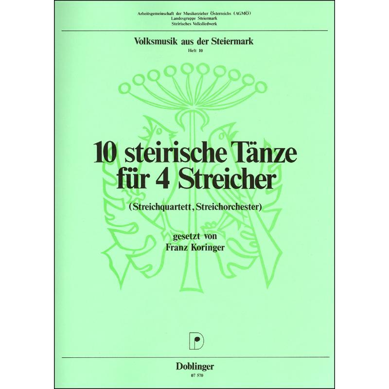 Titelbild für DO 07570 - 10 STEIRISCHE TAENZE
