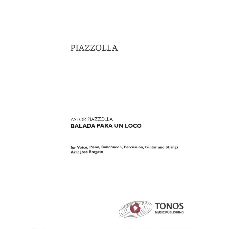 Titelbild für TONOS 20024 - BALADA PARA UN LOCO