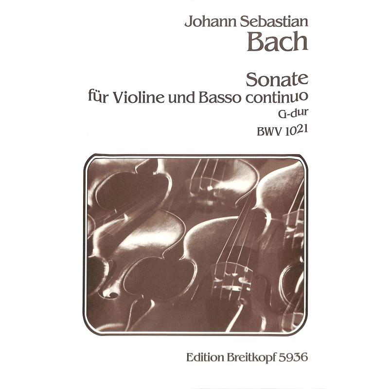 Titelbild für EB 5936 - SONATE G-DUR BWV 1021