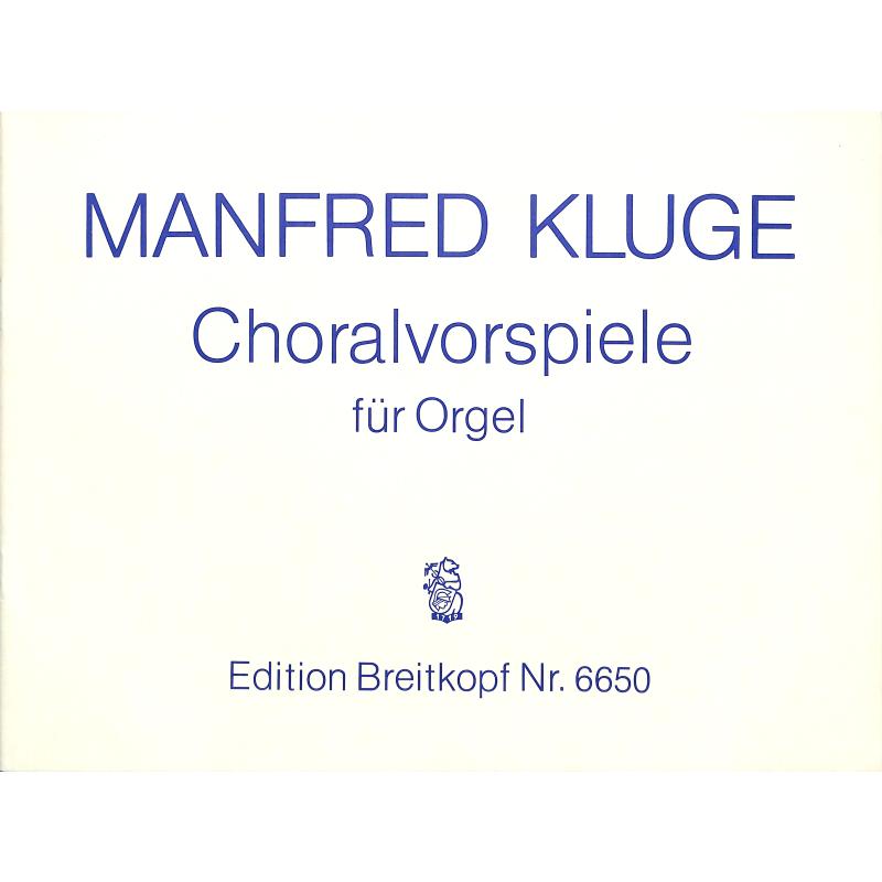 Titelbild für EB 6650 - 9 CHORALVORSPIELE