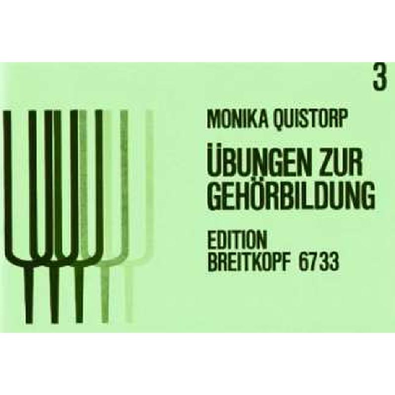 Titelbild für EB 6733 - UEBUNGEN ZUR GEHOERBILDUNG 3