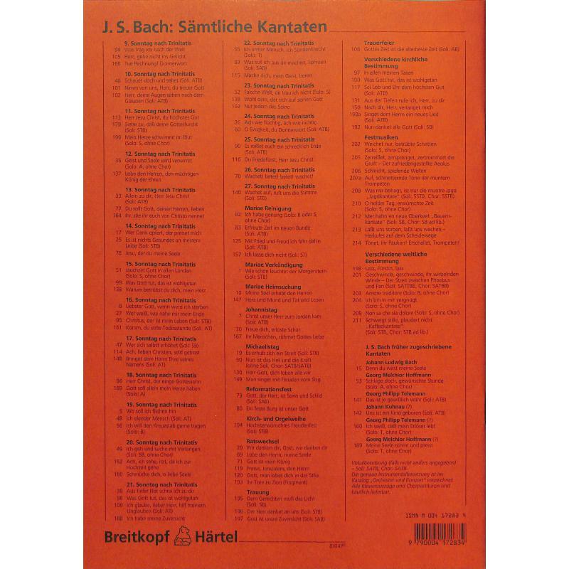 Notenbild für EB 7129 - KANTATE 129 GELOBET SEI DER HERR MEIN GOTT BWV 129