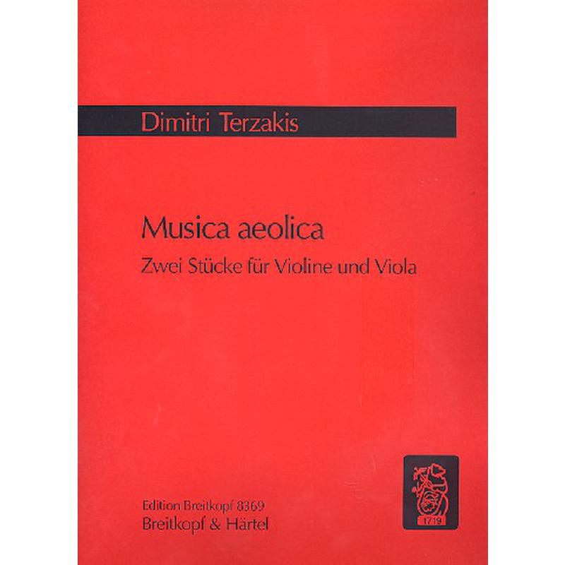 Titelbild für EB 8369 - MUSICA AEOLICA ZWEI STUECKE