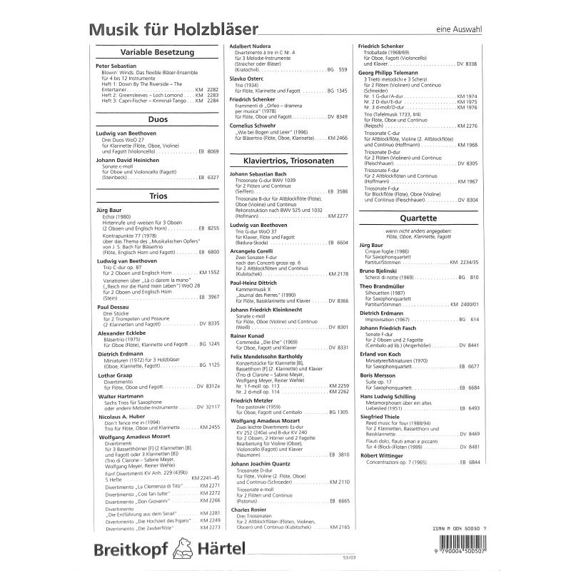 Notenbild für EBKM 1976 - TRIETTO + SCHERZO NR 3
