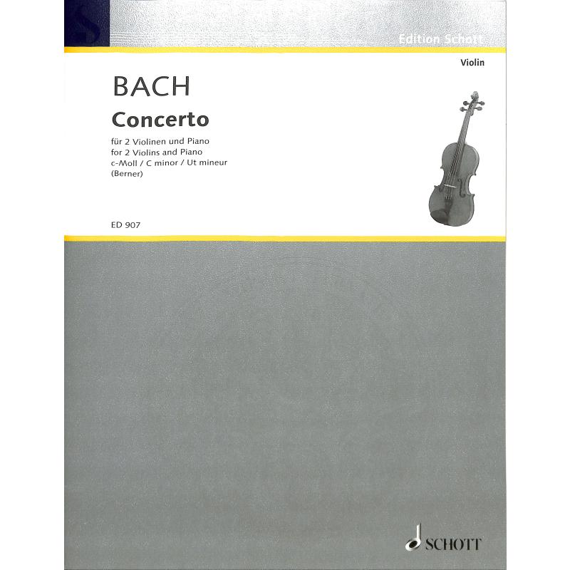Titelbild für ED 907 - KONZERT C-MOLL BWV 1060 - 2 VL