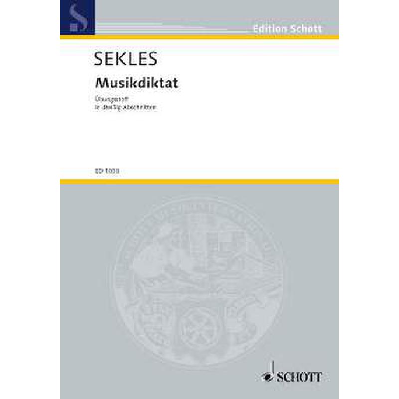 Titelbild für ED 1038 - MUSIKDIKTAT
