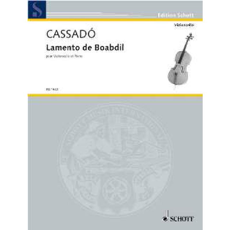 Titelbild für ED 1561 - LAMENTO DE BOABDIL