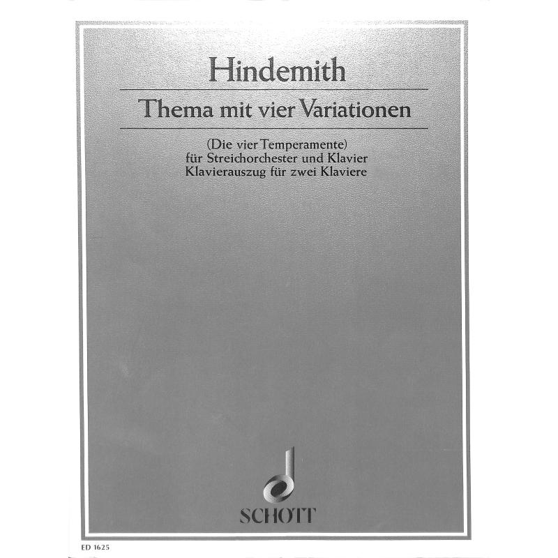 Titelbild für ED 1625 - THEMA MIT 4 VARIATIONEN (1940)