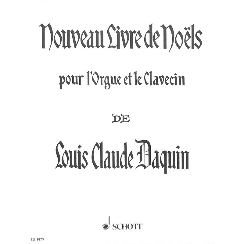 Titelbild für ED 1875 - NOUVEAU LIVRE DE NOELS