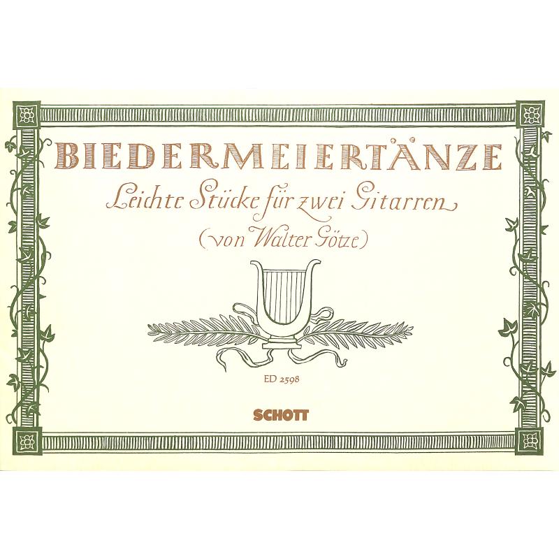 Titelbild für ED 2598 - BIEDERMEIER TAENZE