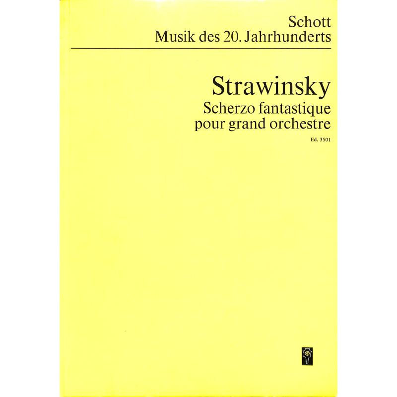 Titelbild für ED 3501 - SCHERZO FANTASTIQUE OP 3