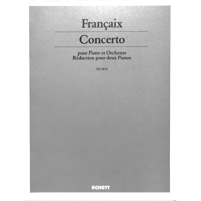 Titelbild für ED 3670 - CONCERTO - KLAV ORCH