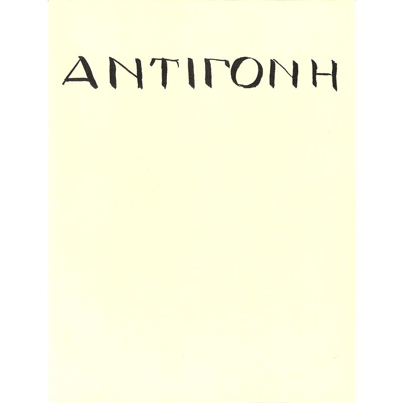 Titelbild für ED 4026 - ANTIGONAE - SOLI CH ORCH