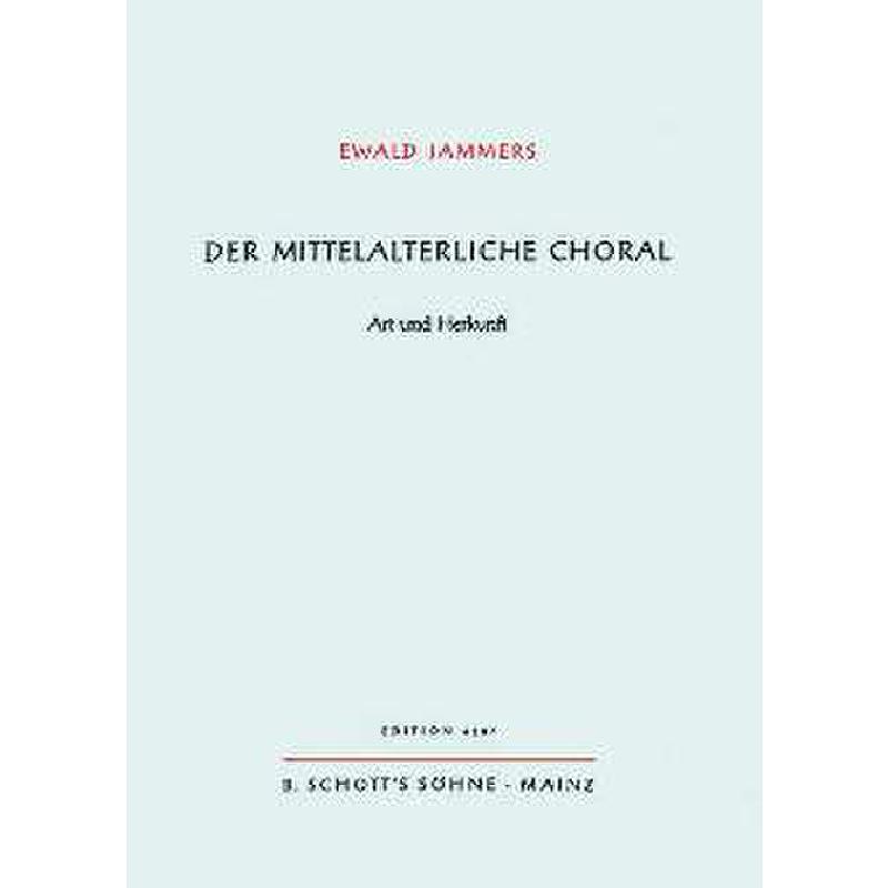 Titelbild für ED 4207 - MITTELALTERLICHER CHORAL