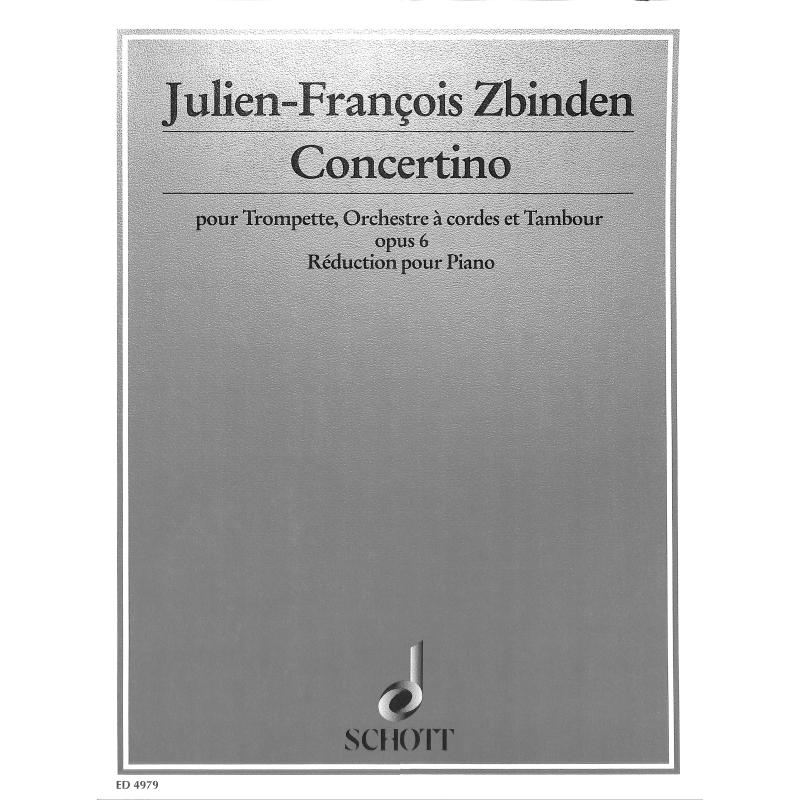 Titelbild für ED 4979 - CONCERTINO OP 6