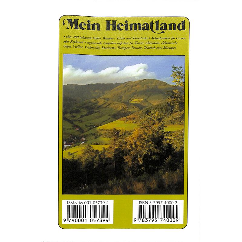 Notenbild für ED 5000 - MEIN HEIMATLAND