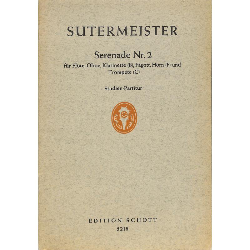 Titelbild für ED 5218 - SERENADE 2