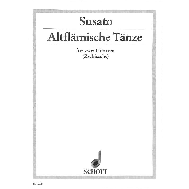 Titelbild für ED 5236 - ALTFLAEMISCHE TAENZE (1551)