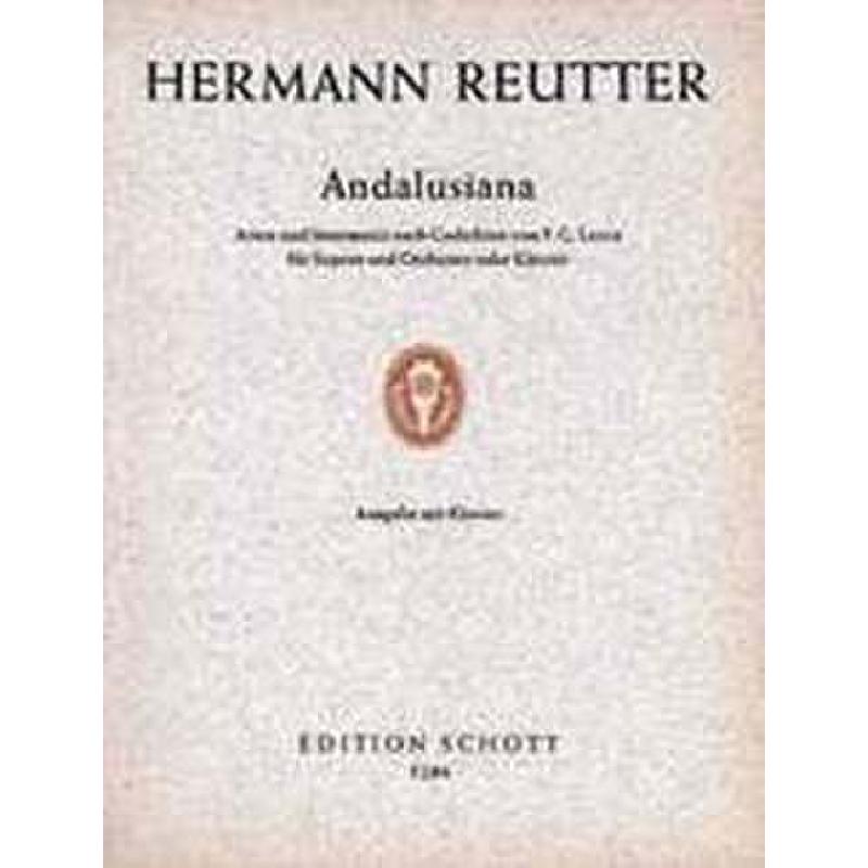 Titelbild für ED 5286 - ANDALUSIANA ARIEN + INTERMEZZI