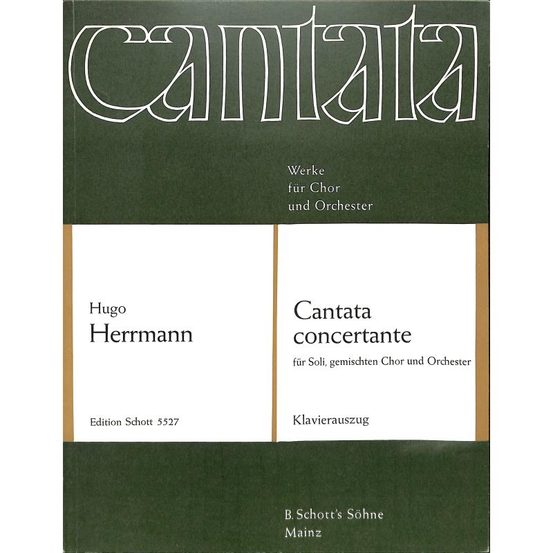Titelbild für ED 5527 - CANTATA CONCERTANTE (1964) - GCH ORCH