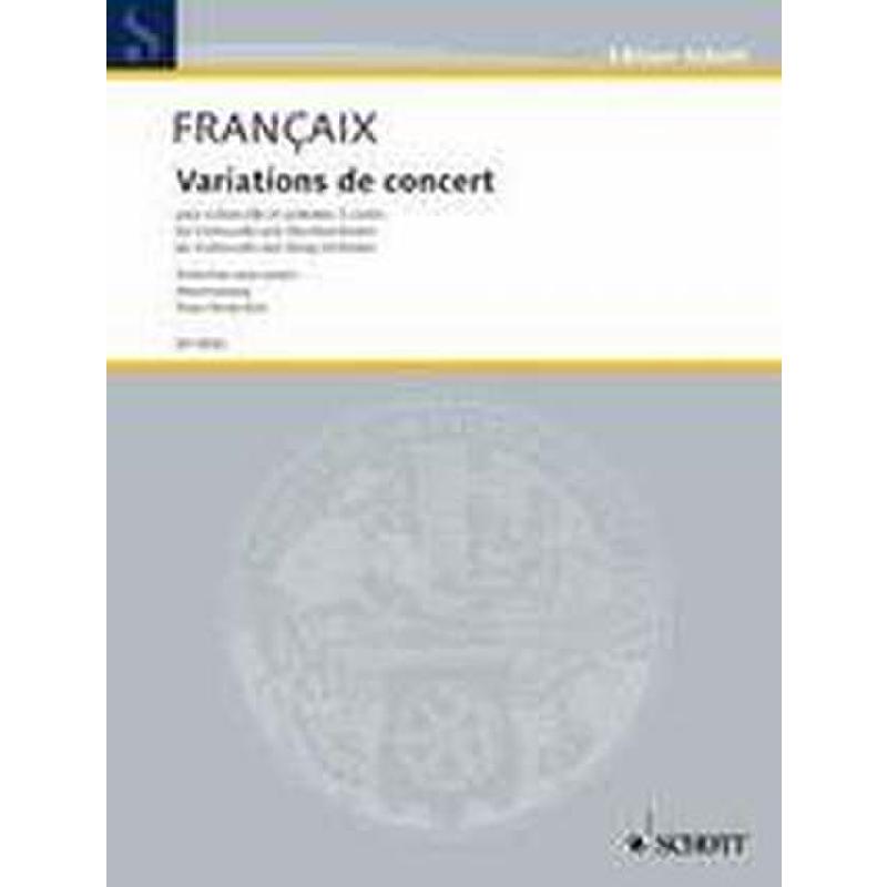 Titelbild für ED 5656 - VARIATIONS DE CONCERT