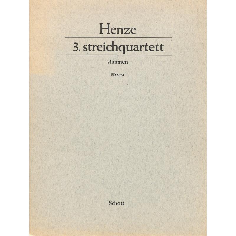 Titelbild für ED 6674 - QUARTETT 3