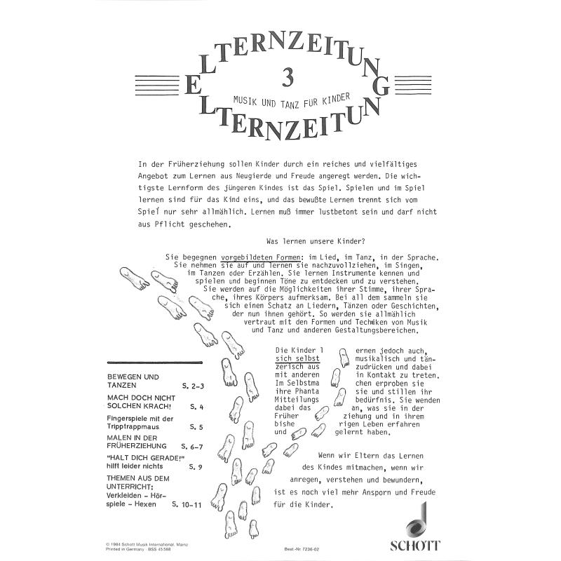 Titelbild für ED 7236-02 - DIE TRIPPTRAPPMAUS - MUSIK + TANZ FUER KINDER 2