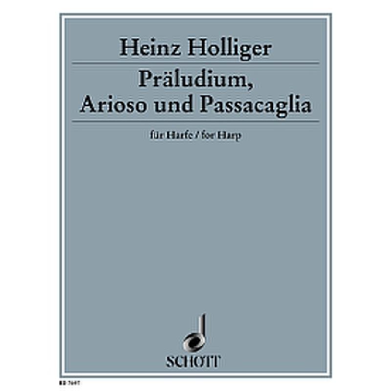 Titelbild für ED 7697 - PRAELUDIUM ARIOSO + PASSACAGLIA