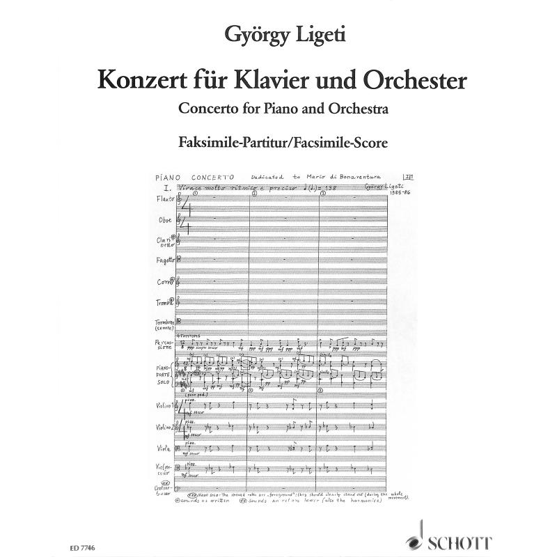 Titelbild für ED 7746 - KONZERT (1985-88)