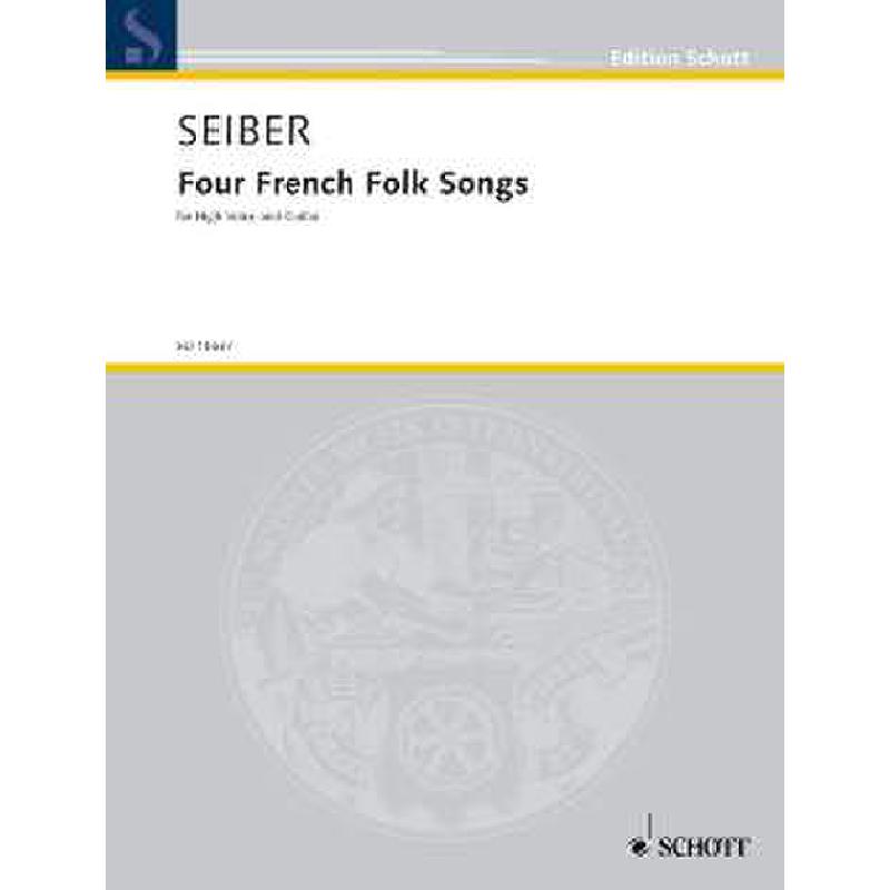 Titelbild für ED 10637 - 4 FRENCH SONGS