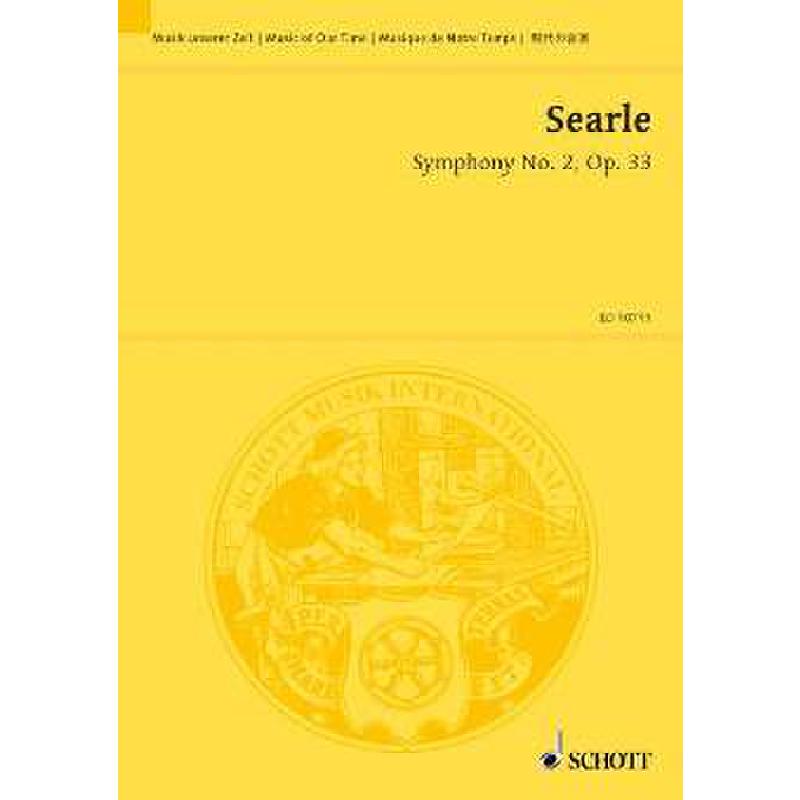Titelbild für ED 10711 - SINFONIE 2 OP 33