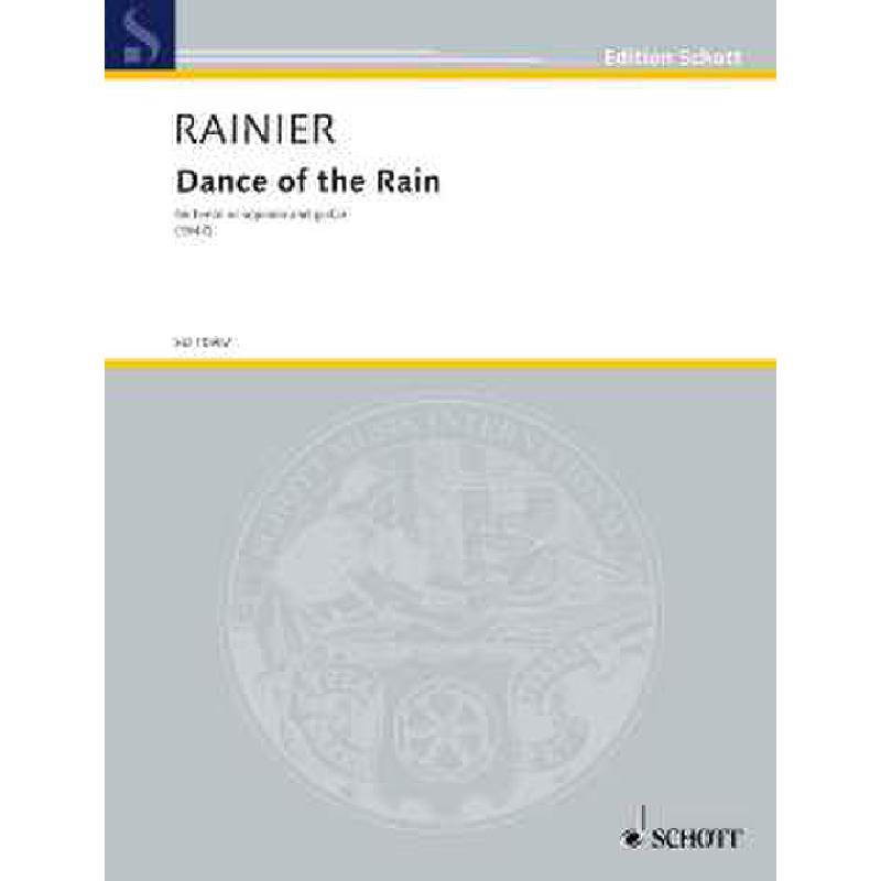 Titelbild für ED 10902 - DANCE OF THE RAIN