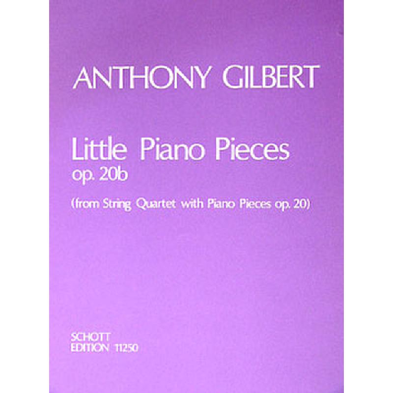 Titelbild für ED 11250 - PIANO PIECES OP 20B