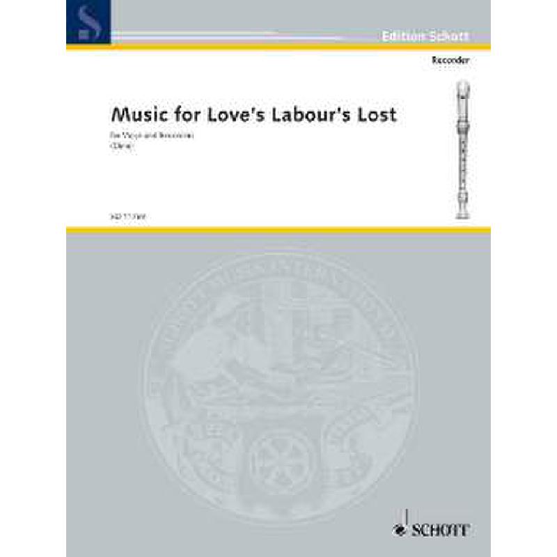 Titelbild für ED 11769 - MUSIC FOR LOVE'S LABOUR'S LOST