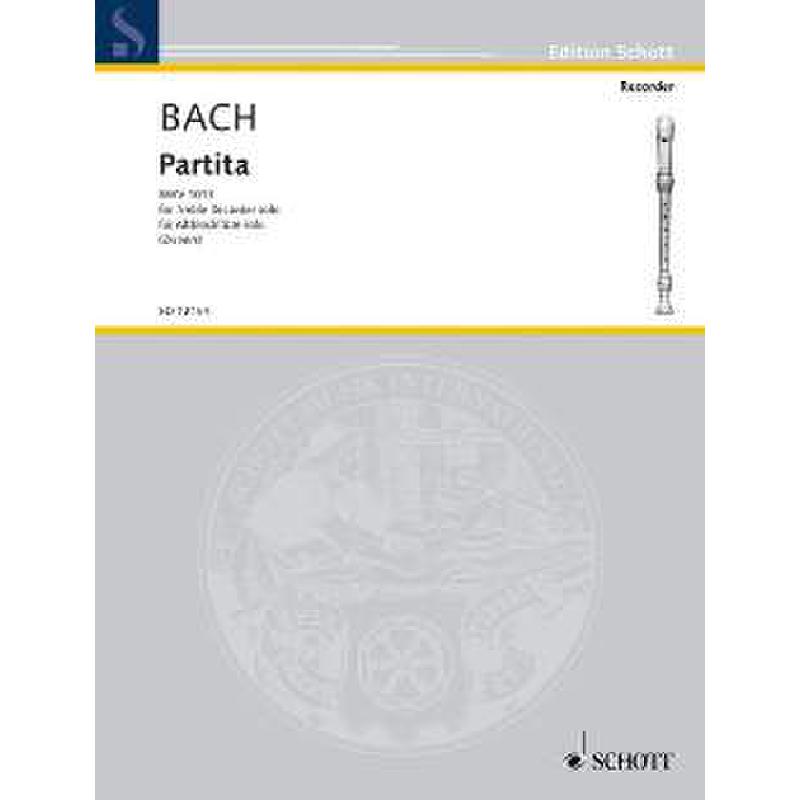 Titelbild für ED 12154 - PARTITA BWV 1013