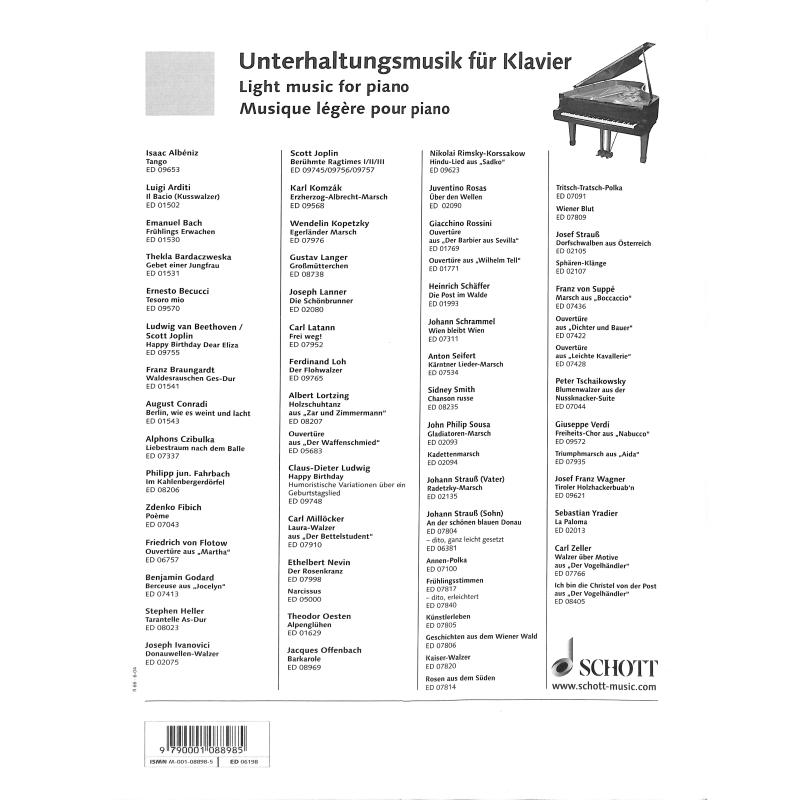 Notenbild für ED 06198 - CAVATINE OP 85/3